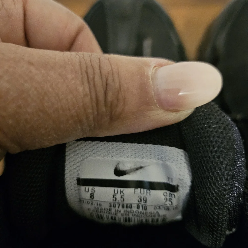 Nike Airmax Black Women Size 8 - Picture 6 of 6